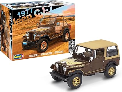 Revell 14547 '77 Jeep CJ-7 2'N1 1:24 Scale 136-Piece Skill Level 5 Model Building Kit