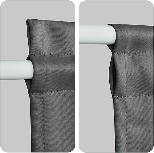 Miniatura 5 de XWZO Cortinas de puerta para ventana, térmicas y oscurecimiento de habitación para puerta francesa, cortinas opacas con bolsillo para cortinero