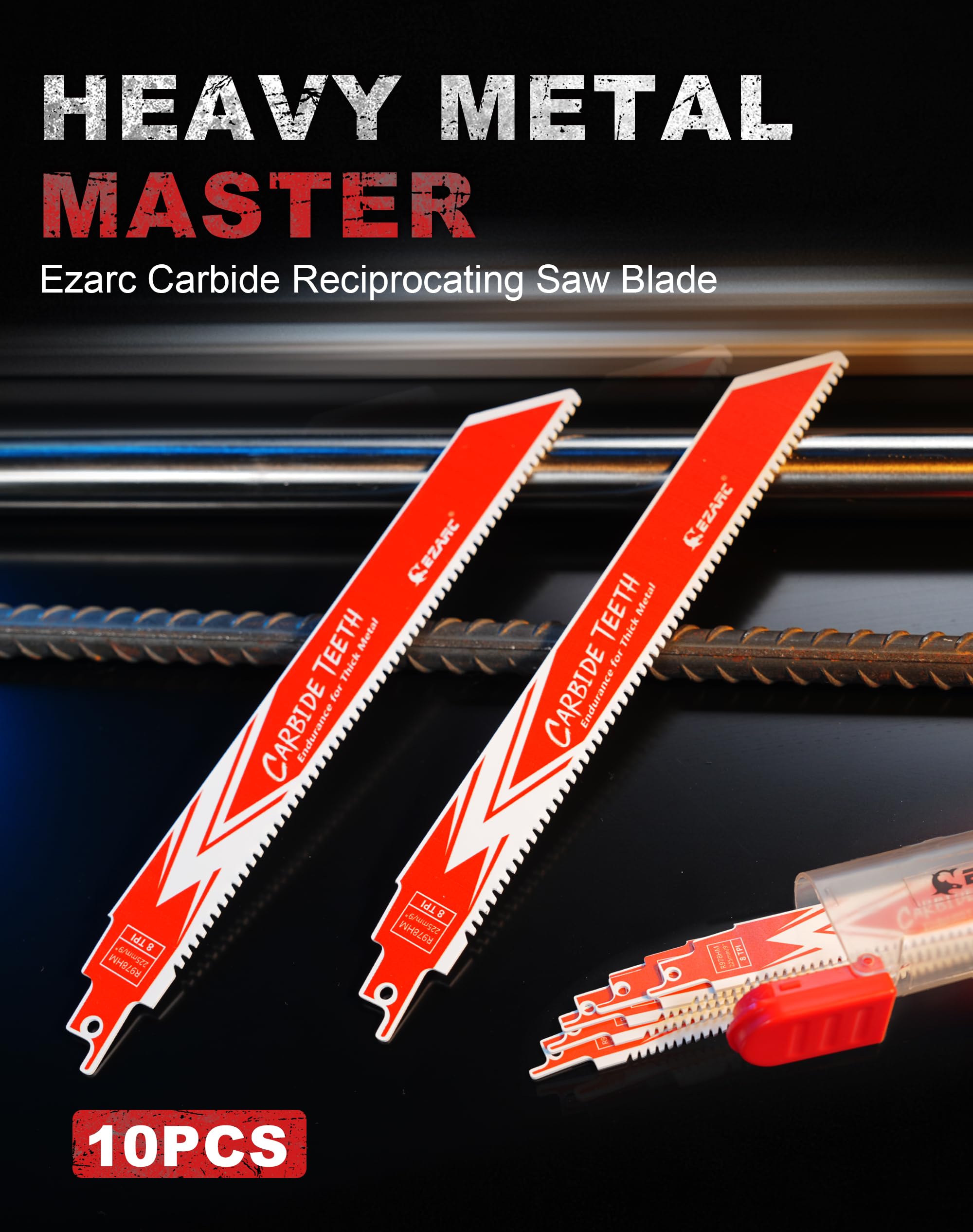 EZARC 8TPI 225 mm brzeszczot do piły szablastej R978HM 10-częściowy