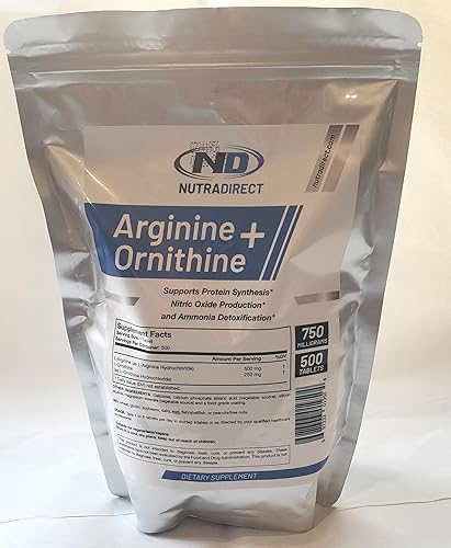 Miniatura 3 de NutraDirect L-Arginina y L-Ornitina