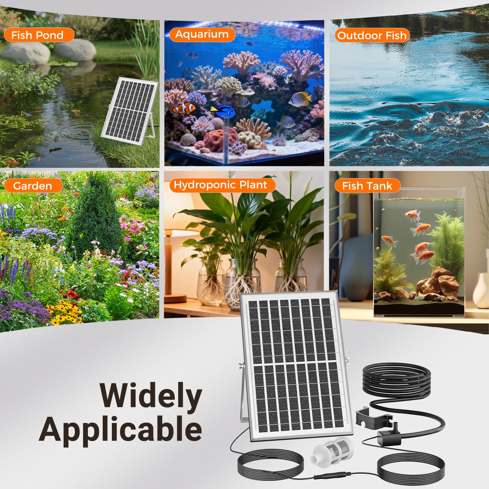 Bombas Solares De Fuente Solar Para Exteriores, Bomba De Estanque, 9V10W Bomba De OxíGeno Solar Para Estanques, Acuarios, Bombas De Aire Para Estanque De OxíGeno