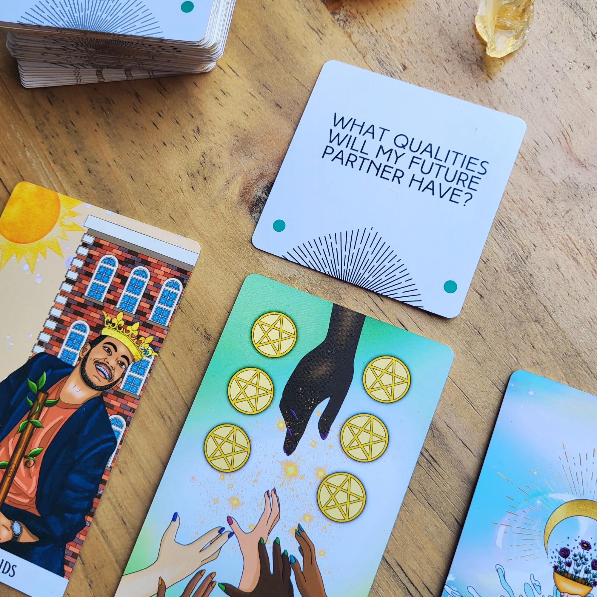 Mazzo di diffusione dei tarocchi: 82 carte domande per chiarezza e impatto. Strumento di apprendimento dei tarocchi, mestiere diffonde intuitivamente, prompt del diario, Oracle Deck, regalo spirituale