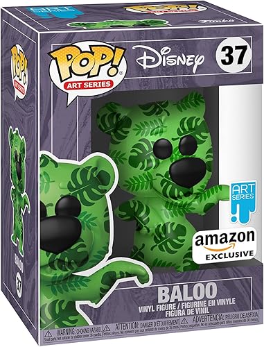 Funko Serie Pop Artist: Disney Treasures of The Vault - Baloo - Personajes estándar de Disney - Exclusivo de Amazon - Figura de vinilo coleccionable