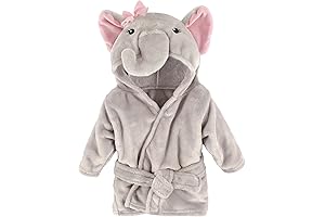 Unisex Baby Plush Animal Face Bathrobe: Comfy and Fun for Little Ones