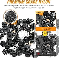 Vista 49 de GOOACC - GRC-47 Clips universales de plástico para guardabarros, 200 clips de remache con 6 tamaños de clips de retención de carrocería