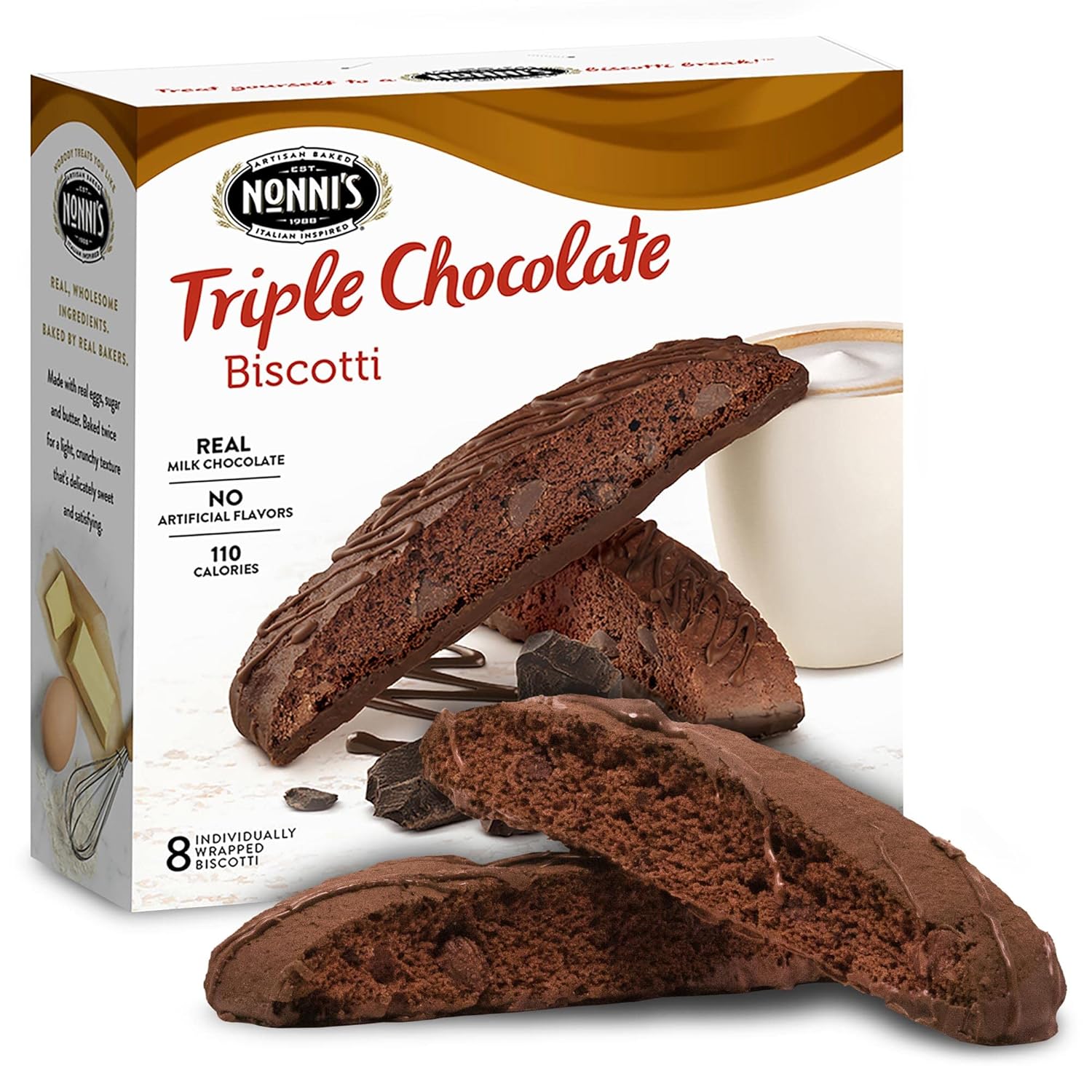 Nonni's Triple Chocolate Biscotti Italian Cookies Triple