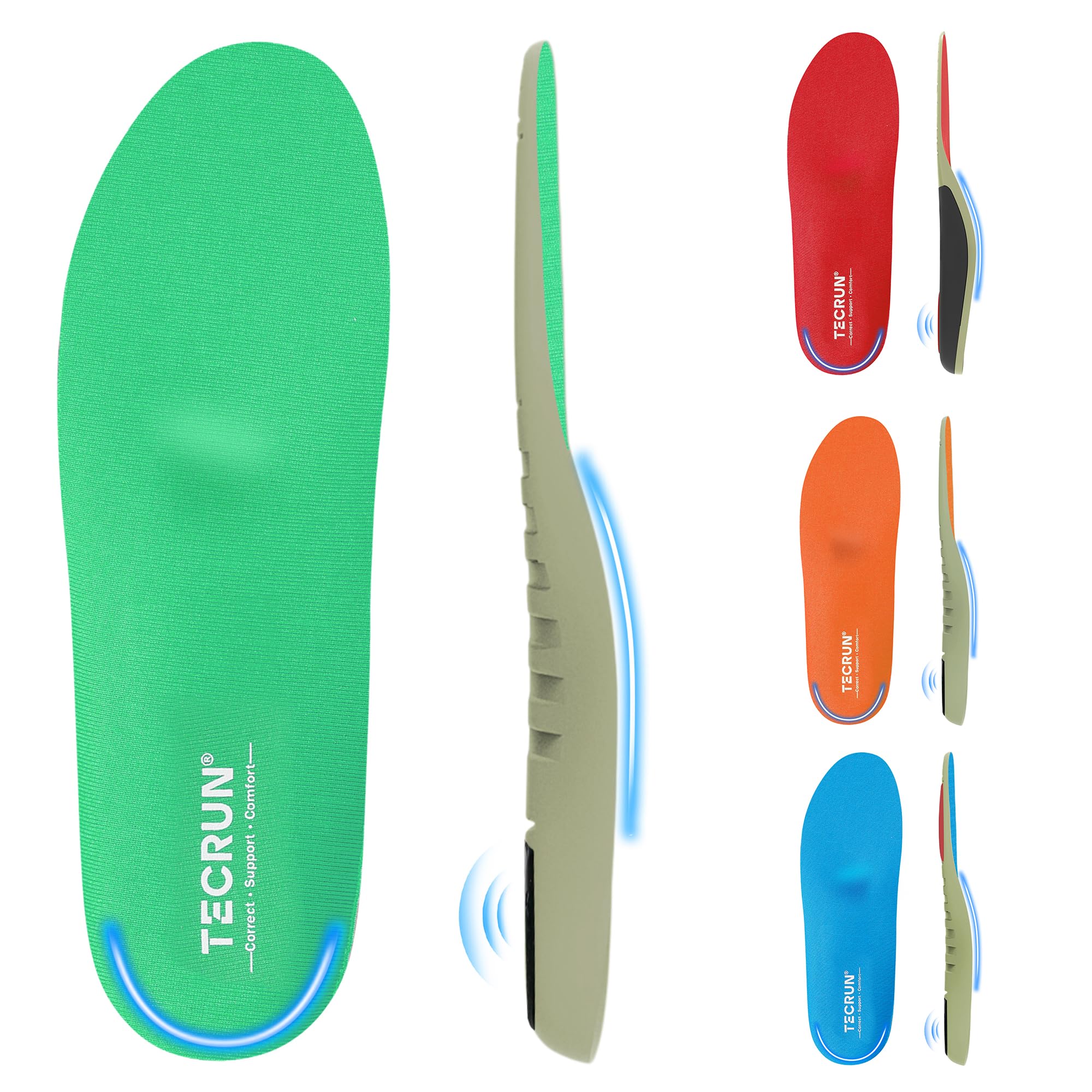 TECRUN 4-Arch Custom Fit Insoles