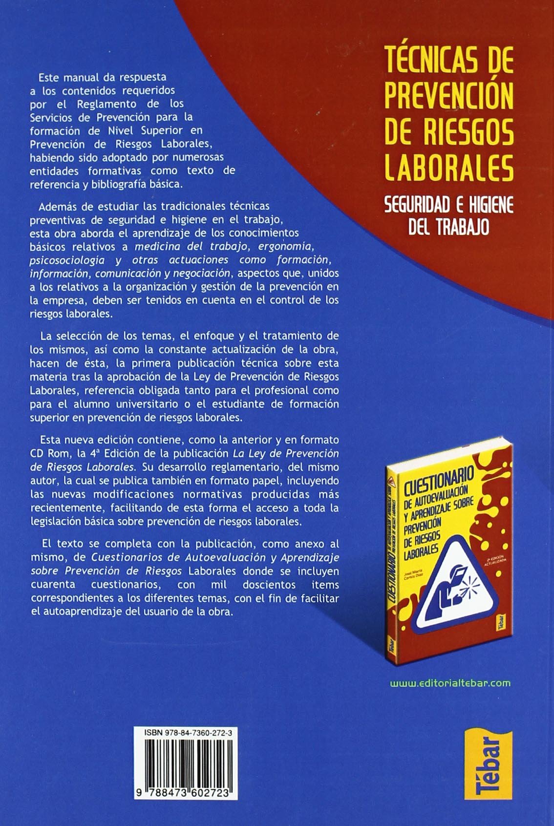 Técnicas de prevención de riesgos laborales : seguridad e higiene en el trabajo
