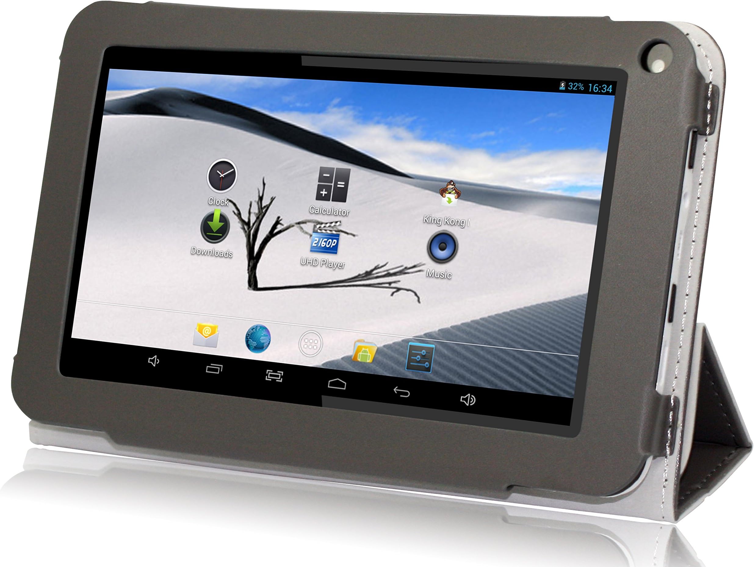 iView SupraPad 8GB 7" Dual-Core Android 4.2 Tablet + Leather Case - Grey