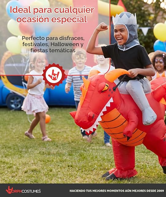 Foto 6 de 7 de Morph Disfraz Dragon Hinchable Niño, Disfraz Dragon Halloween Niño