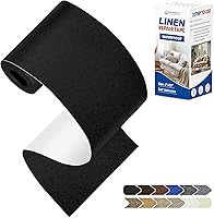 Vista 39 de KING MOUNTAIN Parches de reparación de lino fino, tela autoadhesiva, 8 x 11 pulgadas, 2 unidades, multicolor, para sofá (negro carbón)