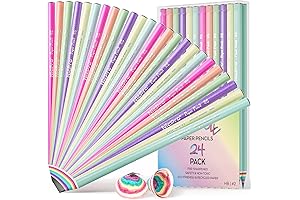 Nicpro 6 Rainbow Pencil Valentine