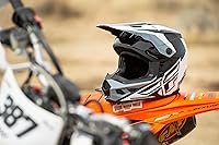 Vista 5 de FLY Racing Kinetic Crest MX - Casco aprobado por ECEDOT, carcasa de policarbonato ligero, equipo de protección avanzada para motocross