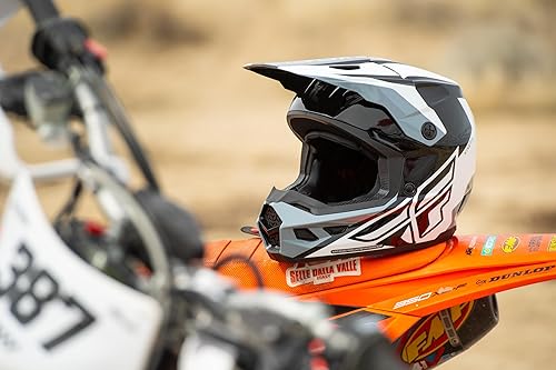 Miniatura 5 de FLY Racing Kinetic Crest MX - Casco aprobado por ECEDOT, carcasa de policarbonato ligero, equipo de protección avanzada para motocross