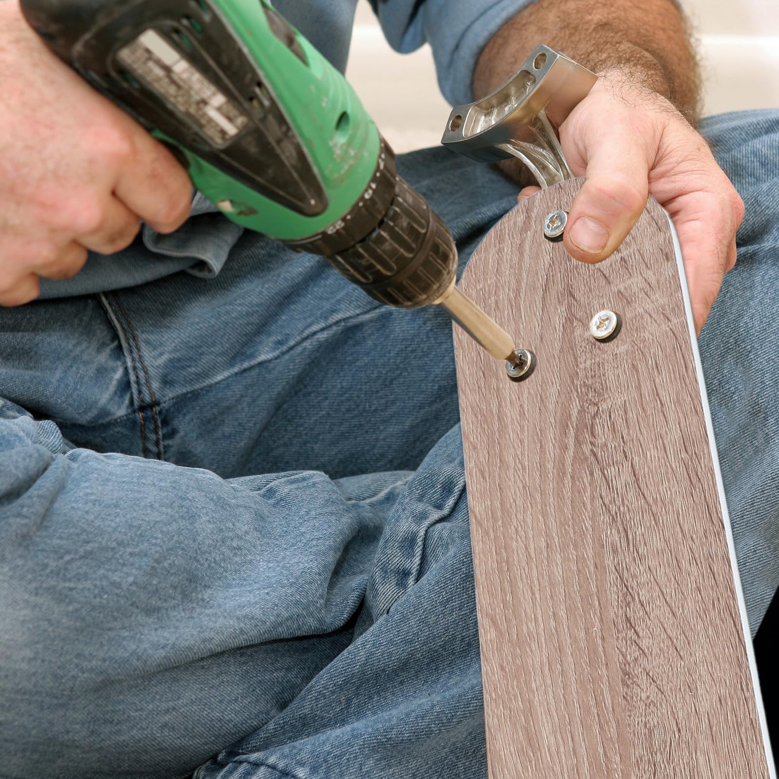 5 pale di ricambio per ventilatore a soffitto in legno rustico - Bracci con pale in legno tradizionali - del ventilatore verniciabili per cucina e sala da pranzo 20,47x4,8"