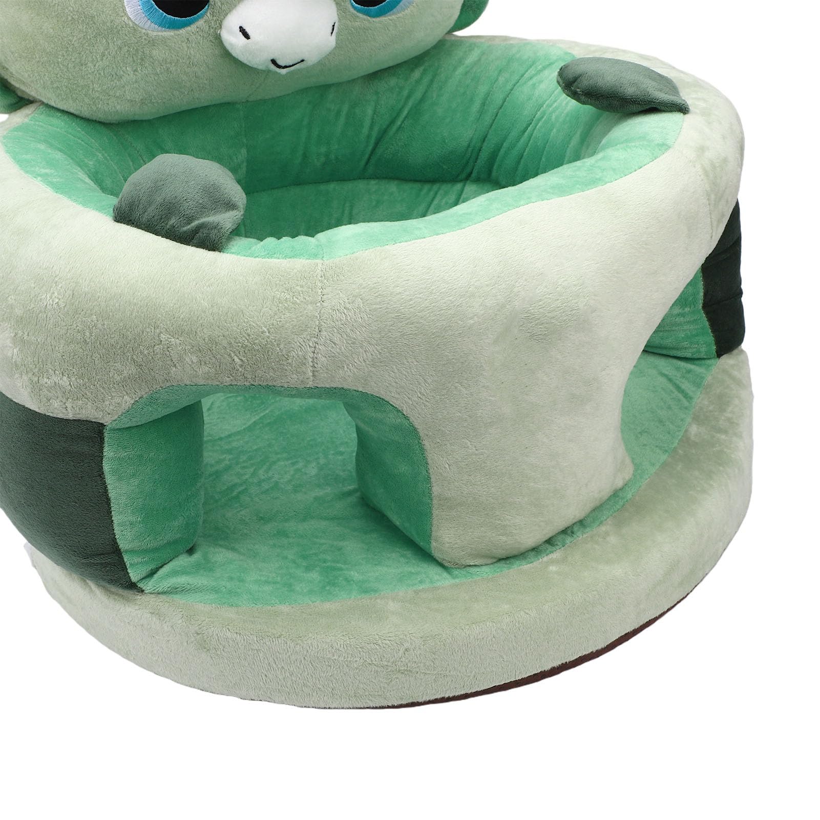 Tosuny Seggiolino da Terra per Bambino, Comodo Sedile con Supporto per lo Schienale in Morbido Peluche, Divano in Peluche con Animali dei Cartoni Animati per Bambino, Divano per Neonato con Fondo