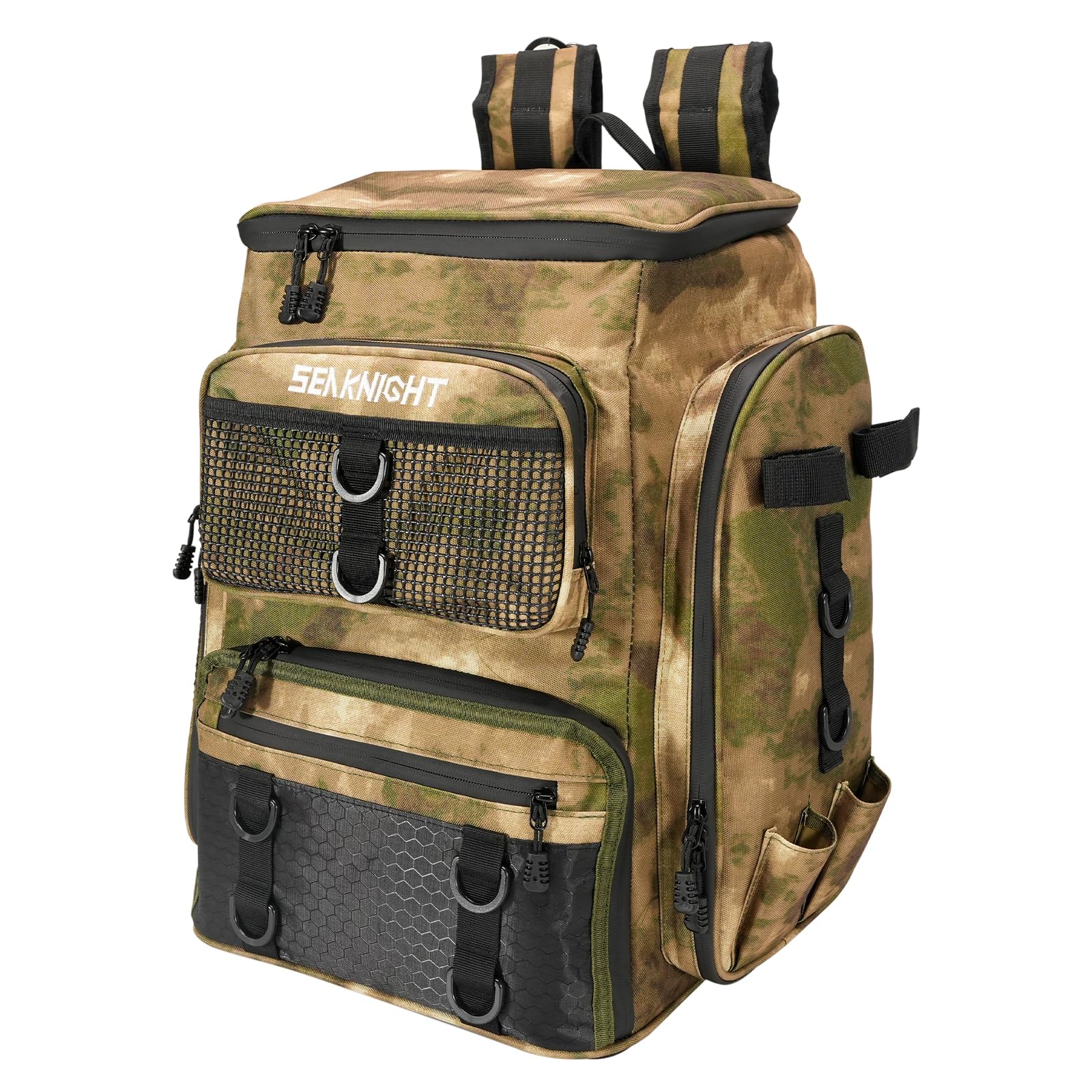 Seaknight Fishing Bag Multifunctional Backpack Waterproof Holdall Tackle Storage Backpack for Carp Fishing Outdoor Camping Hiking (013 Feixu)