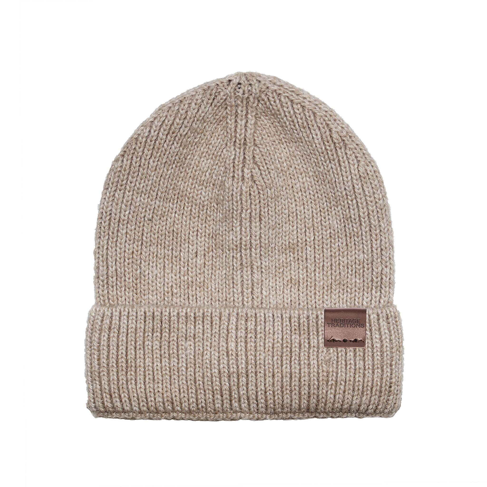 Heritage Traditions Wool Mix Fisherman Beanie (Pebble Marl)