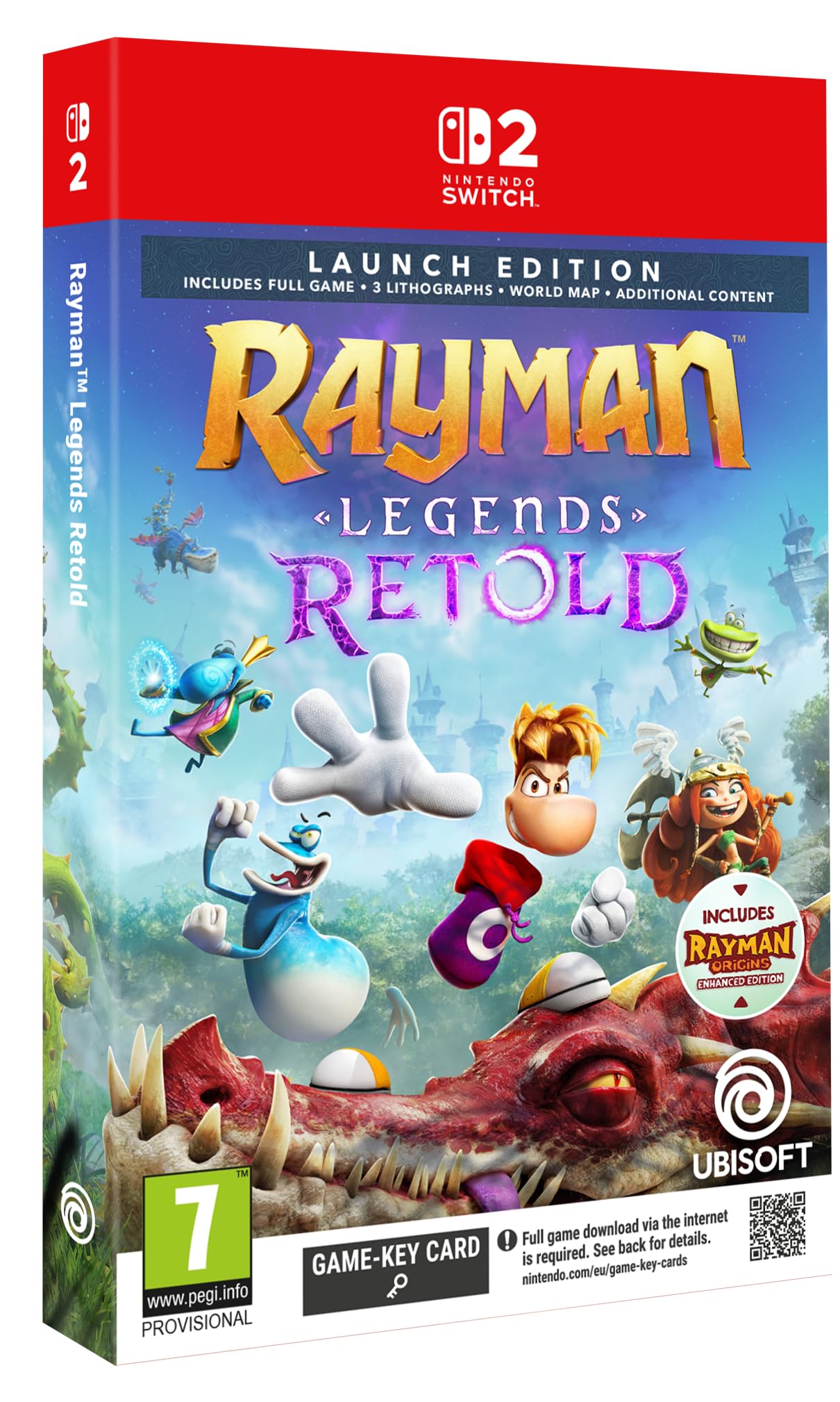 Rayman Legends Retold - Launch Edition (Exclusive to Amazon.uk) - [Nintendo Switch 2 - Key Card]