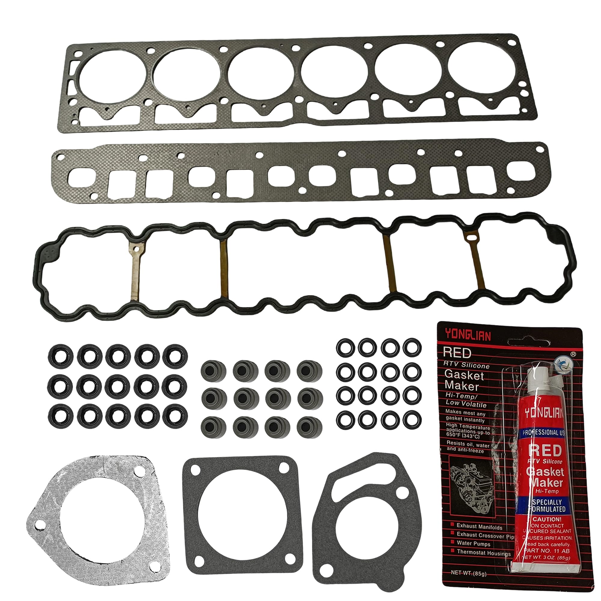 Partsflow Head Gasket Set W/Bolts Compatible With 99-03 Jeep TJ Grand Cherokee Wrangler 4.0L OHV