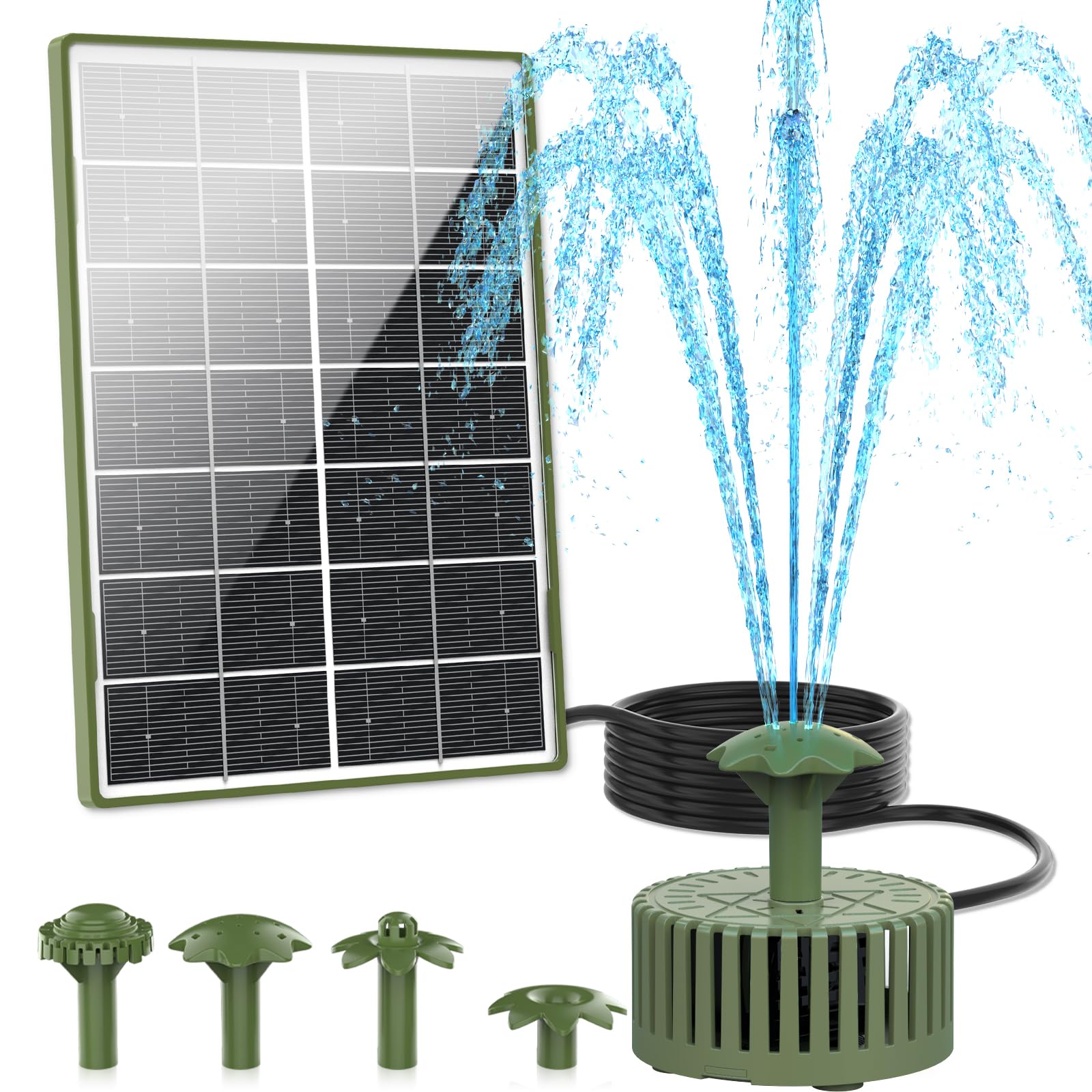 Pompe de fontaine solaire pour exterieur jardin et étangs de jardin AISITIN