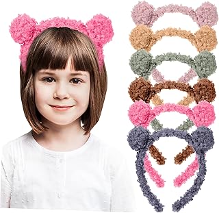 HONMEET Bear Headband Bear Ears Headbands 6pcs Cute Bear Ears Headband Adorable Headbands Decorative Hair Hoops Cute Headdress Wild Issue Ear Headband