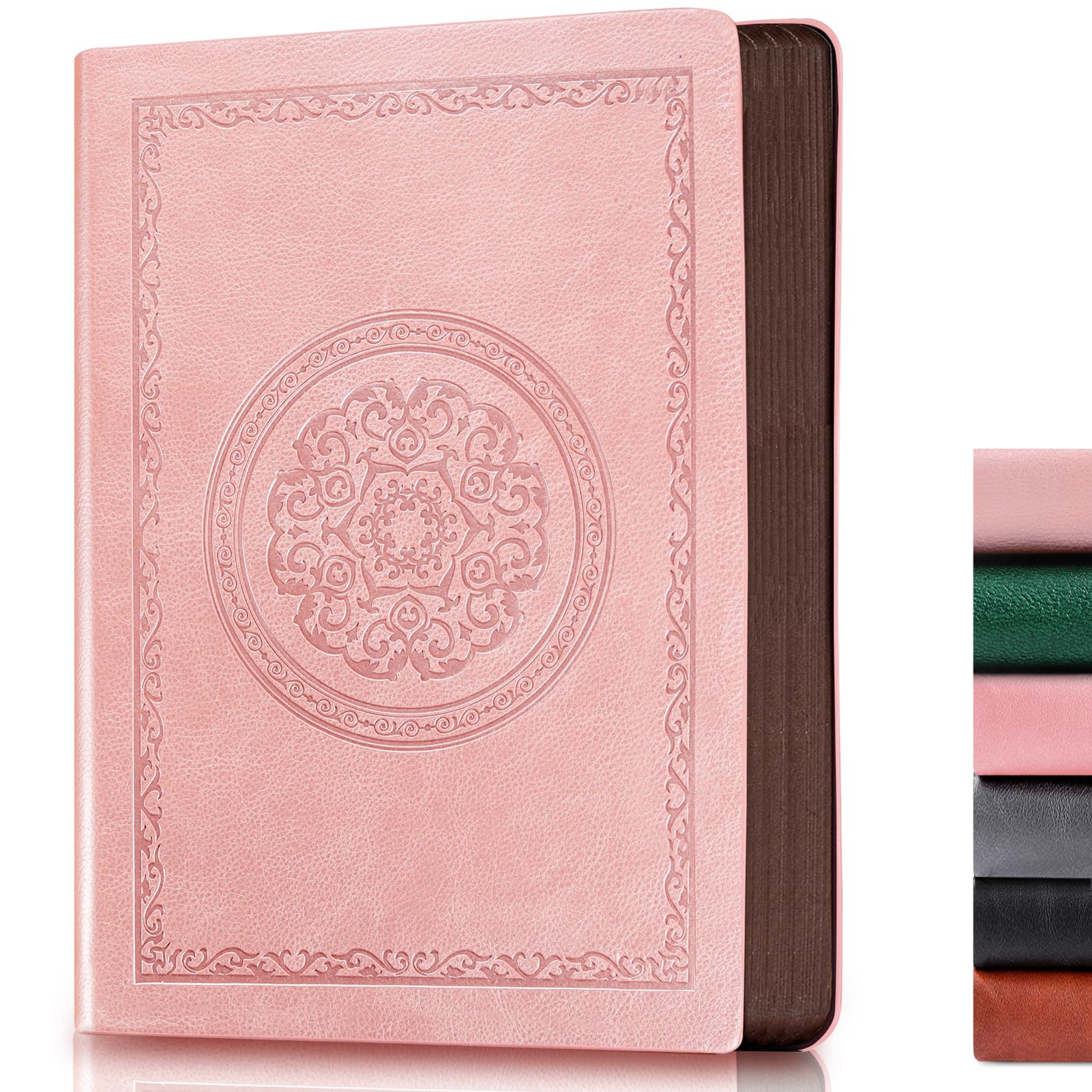 2025 Leather Vintage Journal Notebook,300 Pages,Leather Softcover Lined Journal Notebooks for Women Men,Notebook Journals for Writing Travel,Business,Office,7.1'' X 9.8''