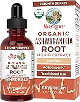 Vista 1 de MaryRuth Organics Raíz de Ashwagandha Gotas líquidas orgánicas de Ashwagandha USDA Alivio del estrés, calma natural, relajación y apoyo