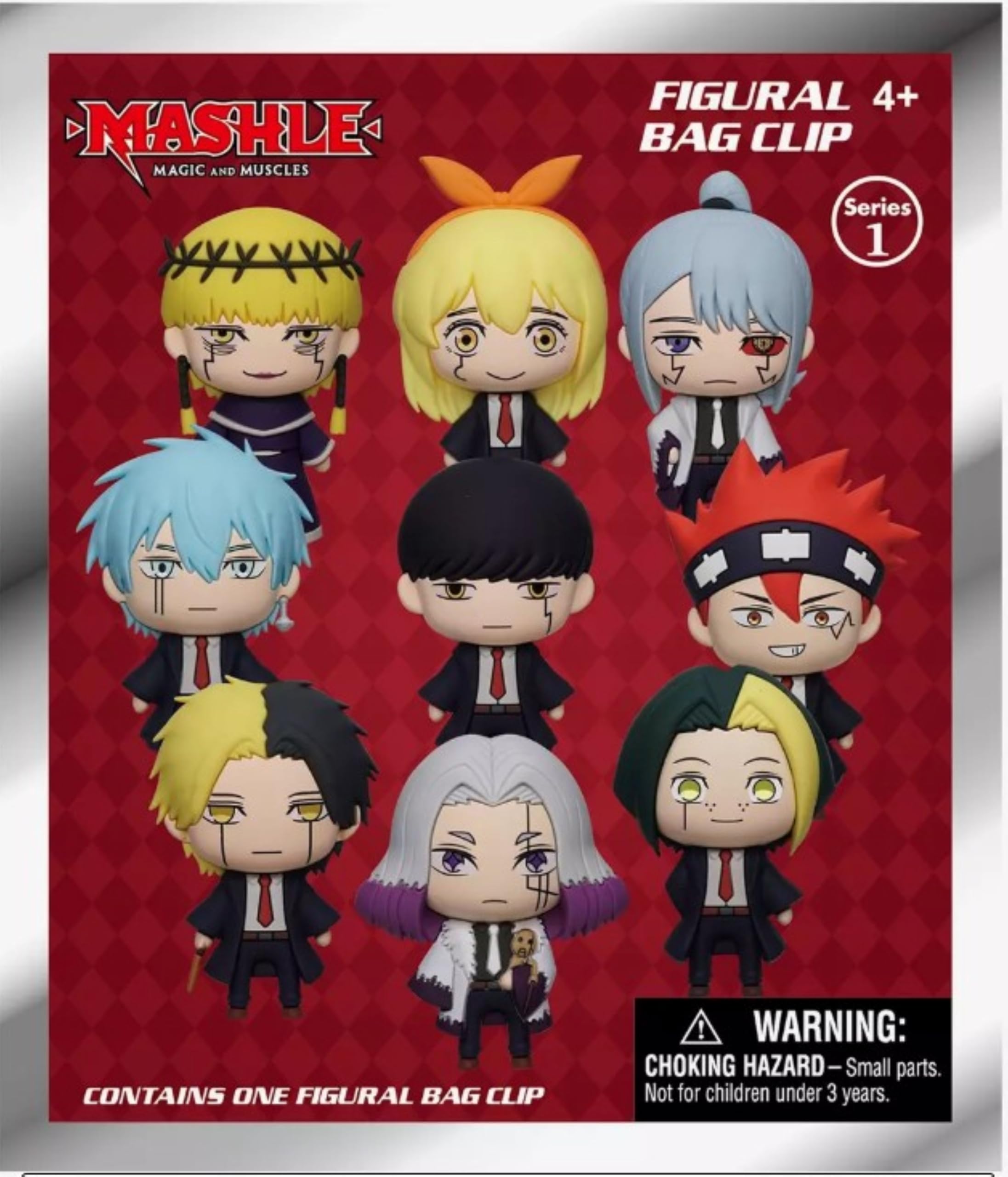 Amazon.com: Monogram - Mashle: Magic and Muscles 3D Foam Bag Clip
