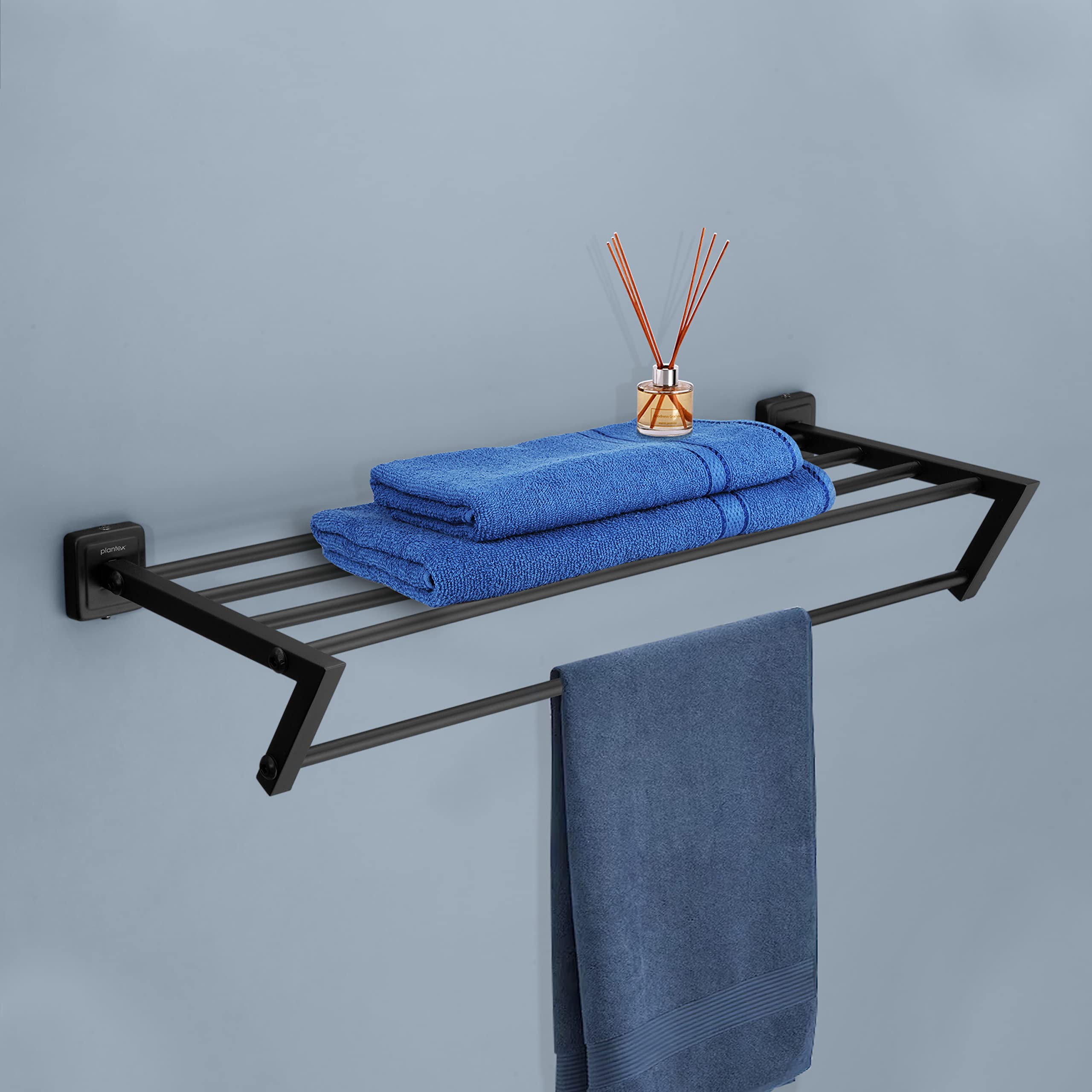 Plantex 304 Grade Stainless Steel Bathroom Towel Hanger/Towel Rack/Towel Organizer/Bathroom Accessories - Decan (Powder Coated Black) (B0B777GKTF) Amazon Price History, Amazon Price Tracker