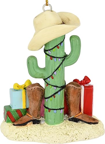 Tree Buddees Árbol de Navidad de cactus con botas de vaquero, sombreros de vaquero y adornos de regalos Tree Buddees Árbol de Navidad de cactus con botas de vaquero, sombreros de vaquero y adornos de regalos