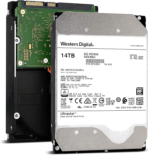 WD Ultrastar DC HC530 14TB 7200RPM SATA 6Gb/s 3.5 pulgadas Enterprise HDD - WUH721414ALE6L4 (renovado)