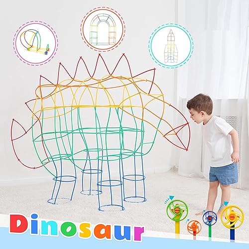 Miniatura 3 de STEM - Bloques de construcción de juguete para niños, 600 unidades de plástico sólido entrelazados, juguete educativo imprescindible para el aula,