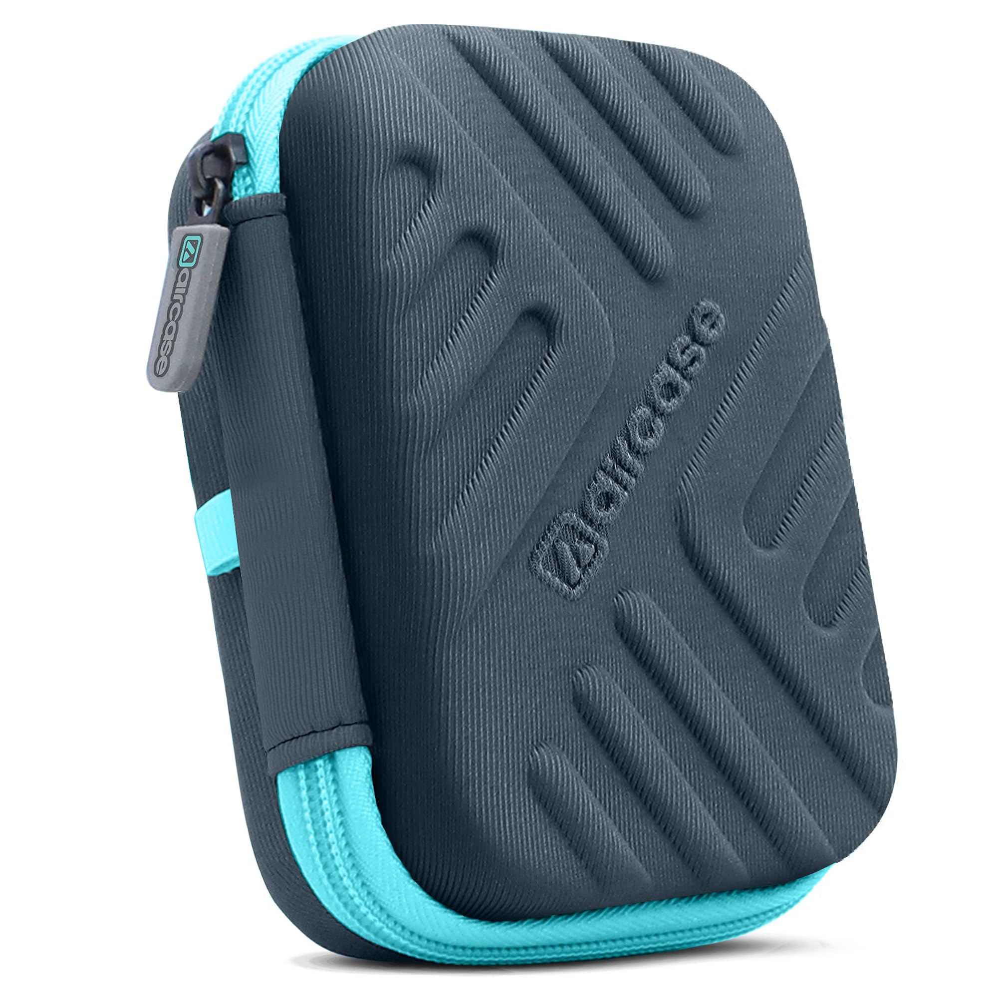 AirCase 2.5 Inch External Hard Drive Case with Shockproof EVA Hardshell & Soft Lining | Travel Organizer Pouch with Mesh Pocket, Zipper Closure for HDD/SSD, Earphones, Charger & Gadgets(Grey)-image-40