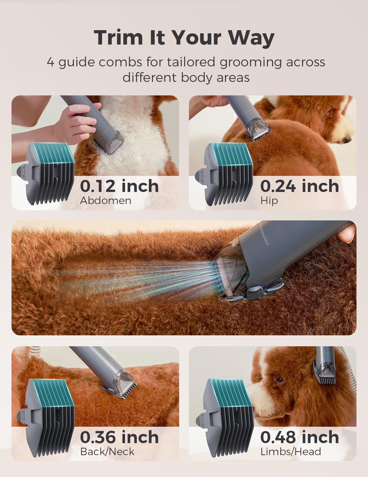 Kit de aseo y aspiradora para perros