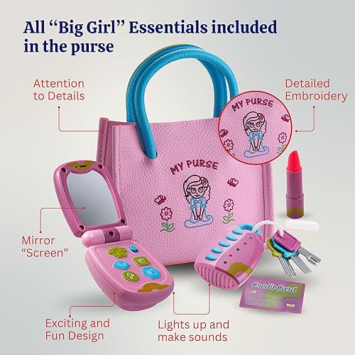 Miniatura 3 de Dress Up America Mi primer bolso - niñas - bolso para juego de rol y accesorios para niñas, Multicolor, un tamaño