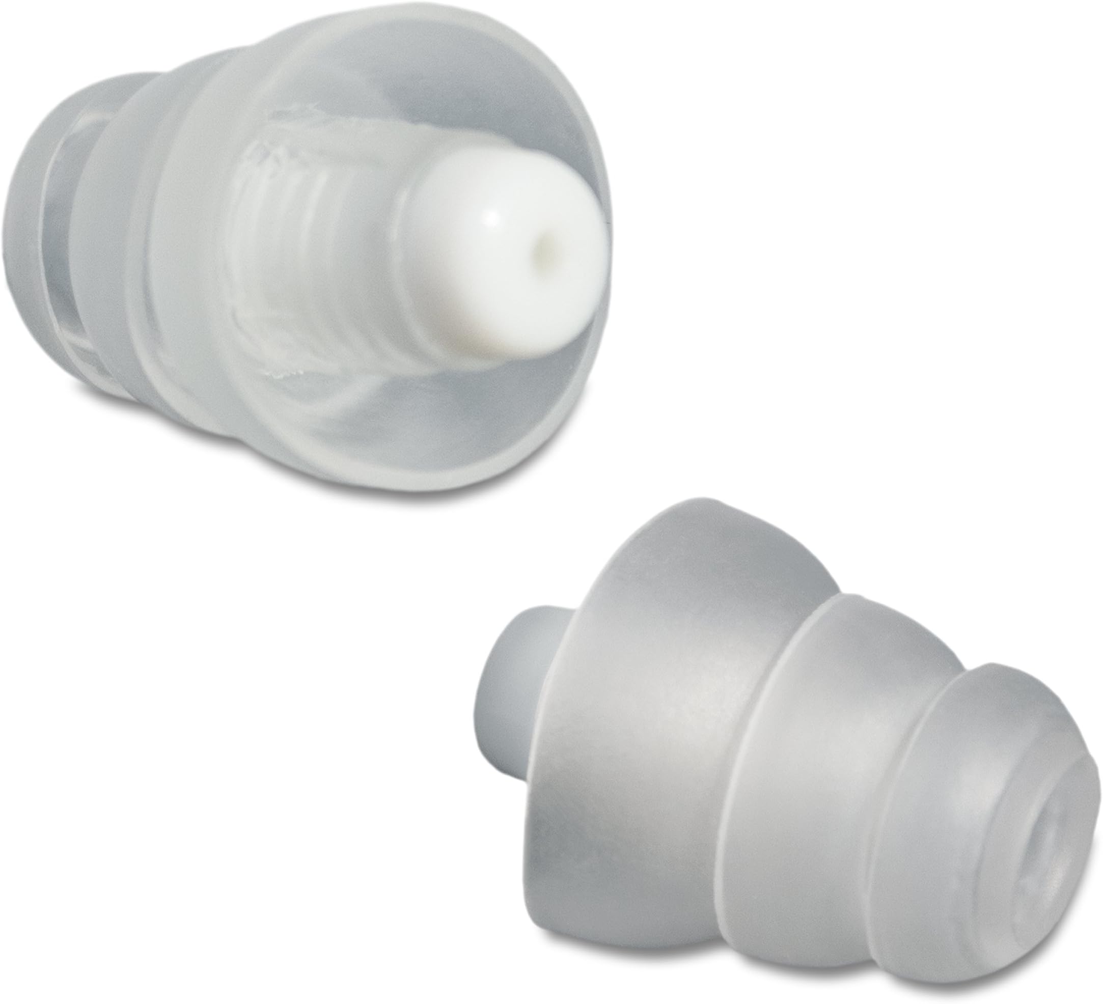 BOLLSEN High Fidelity Ear Plugs: HiFi Hearing Protection for Concerts, Festivals, Nighclubs, Theater, Events; Noise Reducing Earplugs; Ear Buds Filter Noise to Help Stop Tinnitus - Transparent / Clear 19 dB