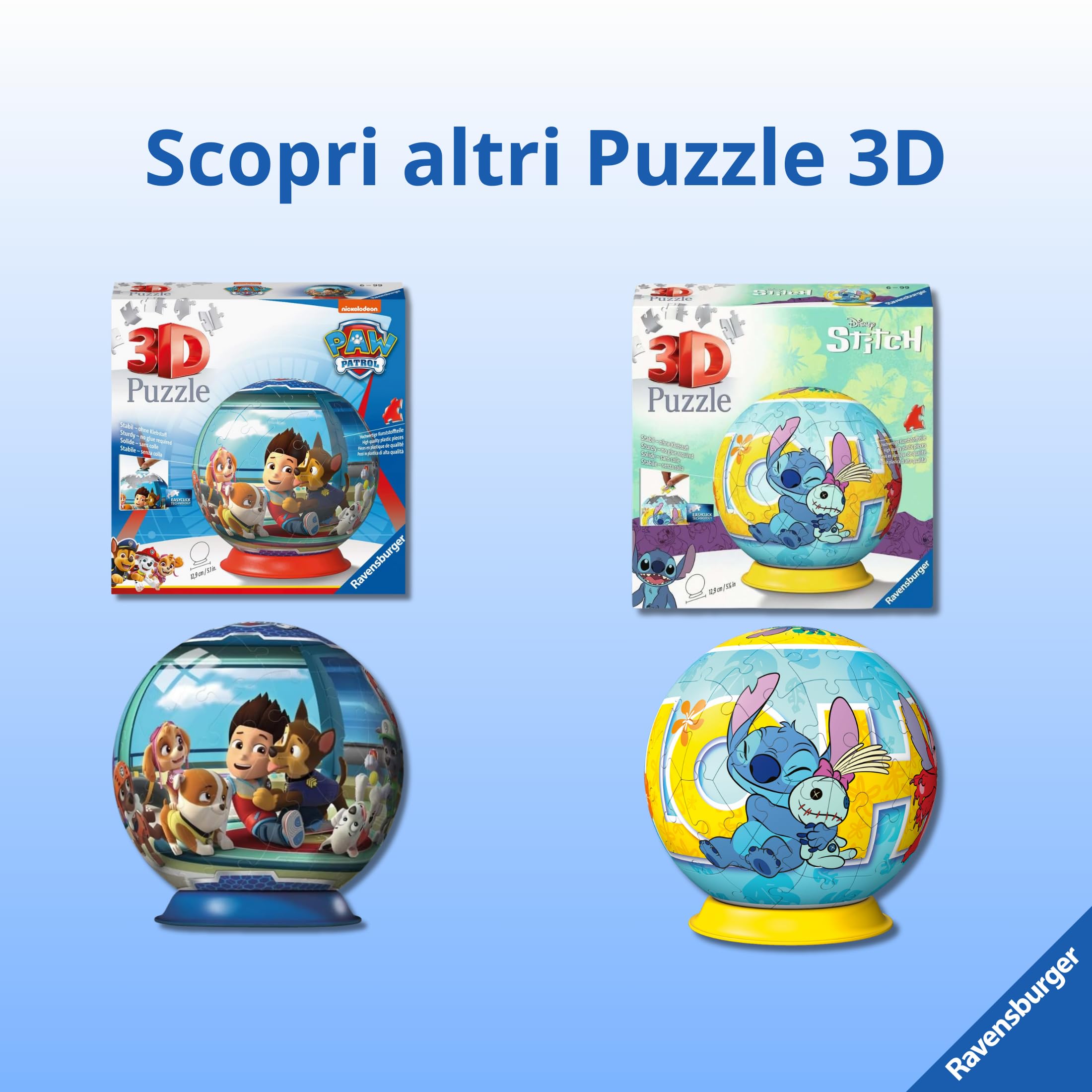 Ravensburger - Puzzle 3D Lampada Gabby's Dollhouse LED 72 pezzi, 6+ anni
