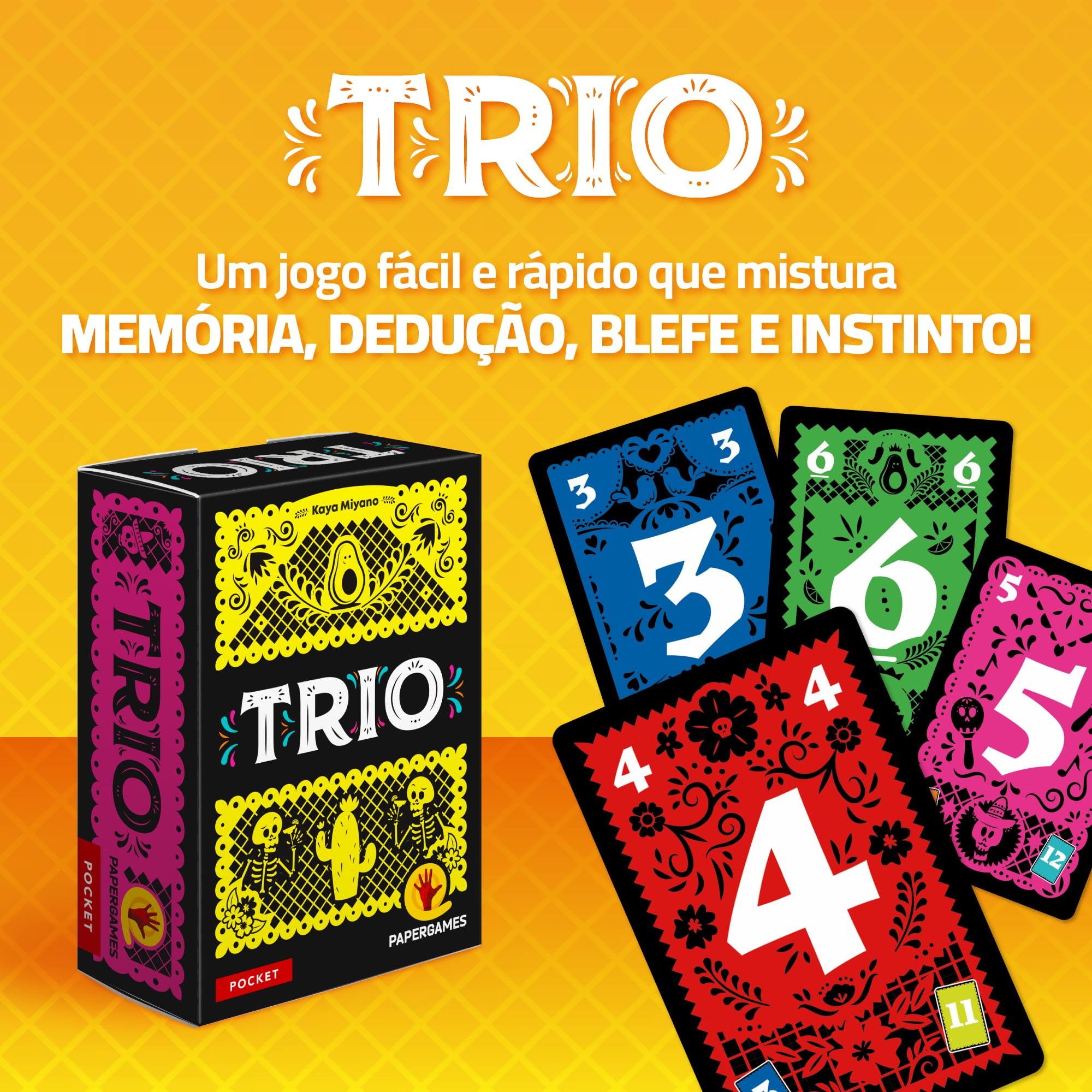 Trio (PaperGames) : Amazon.com.br: Brinquedos e Jogos
