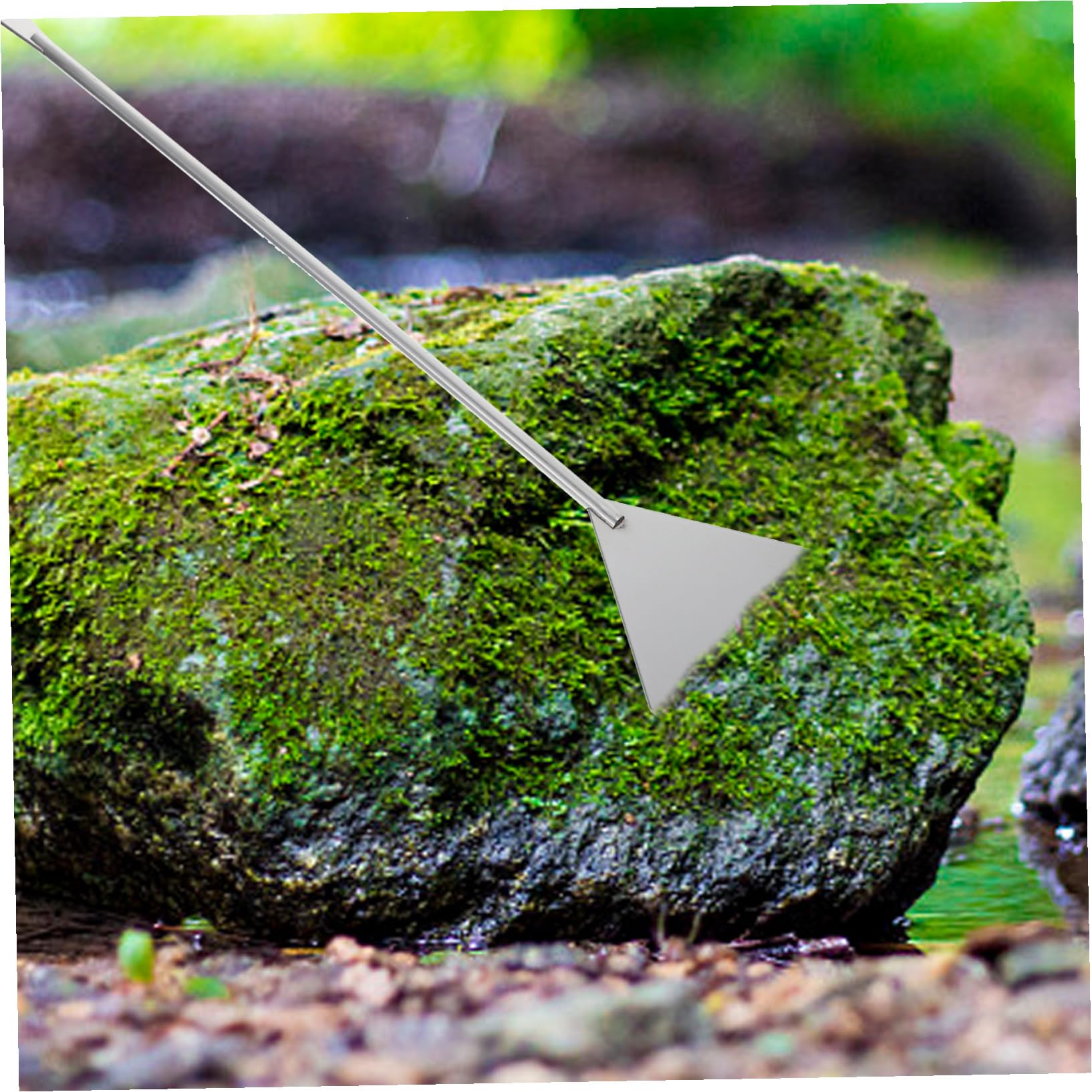 BESTonZON Tijeras para Césped Acuático Pinzas Largas para Acuario Pala de Acero Inoxidable para Acuario Suministros para Mantenimiento y Limpieza de Sustrato