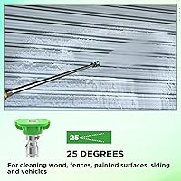 Vista 8 de Pressure Washer Tips, Power Washer Soap Nozzles 65 Degree Black, Pressure Washer Nozzle 7 Pack, 14 Inch Quick Connector, 4000 PSI