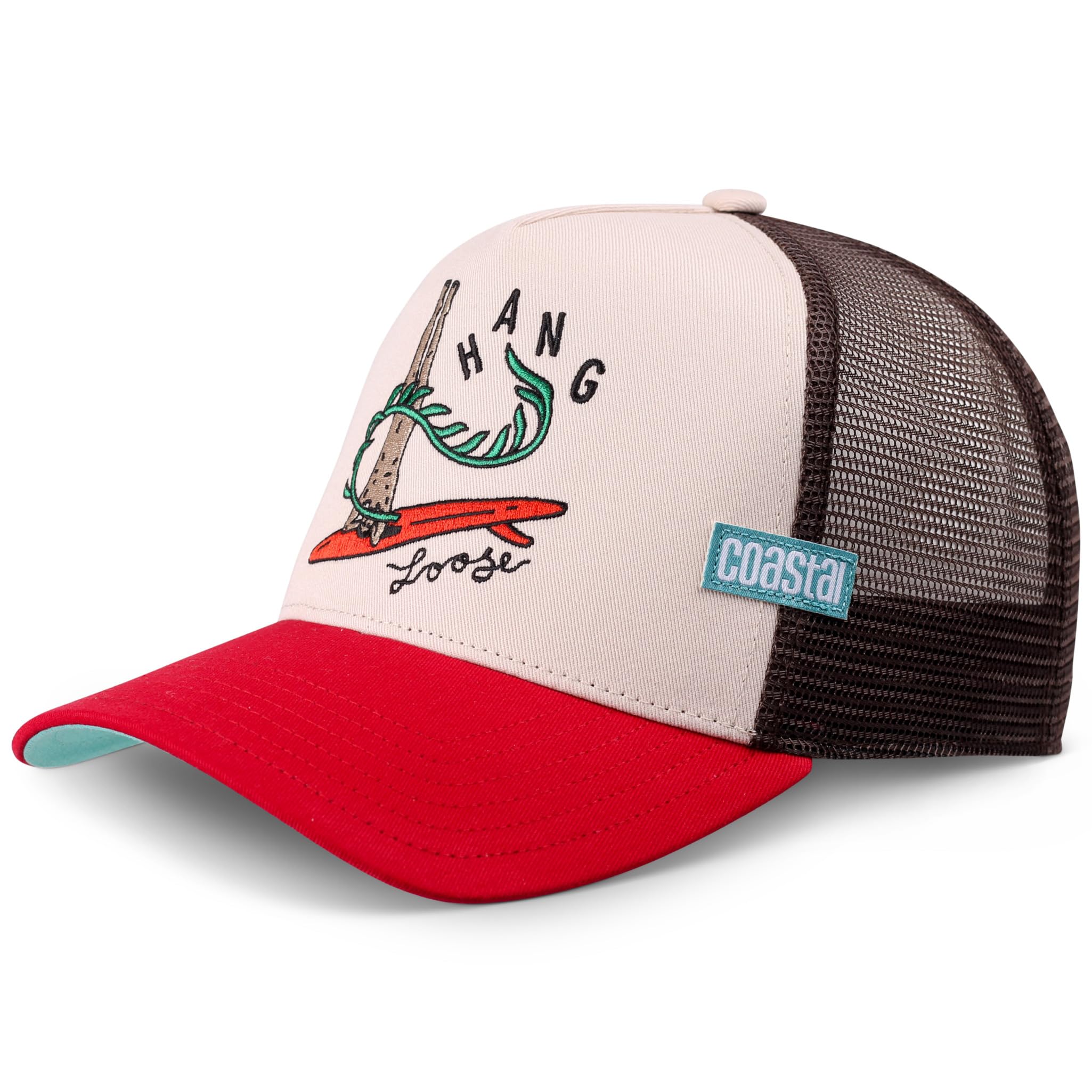 Coastal HFT HangLoose - Cappellino da baseball HangLoose da surfista, unisex, per il surf, per il tempo libero, per il tempo libero, con cappuccio e cappuccio