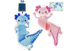 Crochetta Crochet Kit for Beginners: Hook a Pair of Amigurumi Axolotls