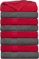 Vista 37 de Ample Decor Paquete de 4 toallas de mano de 600 GSM, 100% algodón, certificadas Oeko Tex, supersuaves, altamente absorbentes, de secado rápido