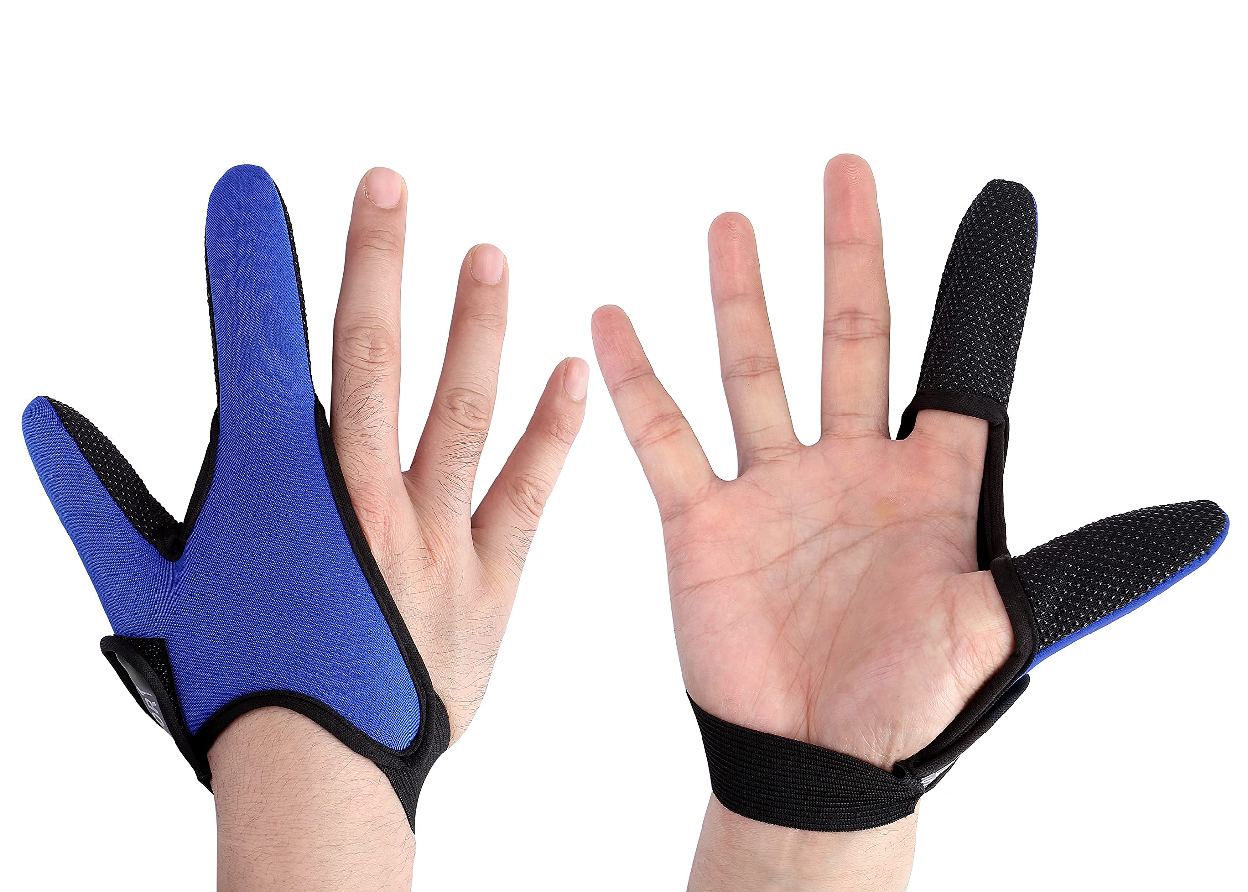 3pcs Anti-Slip Fishing Glove, Finger Protector Fishing Gloves, Professional Thumb + Index Finger Casting Glove for Fishing