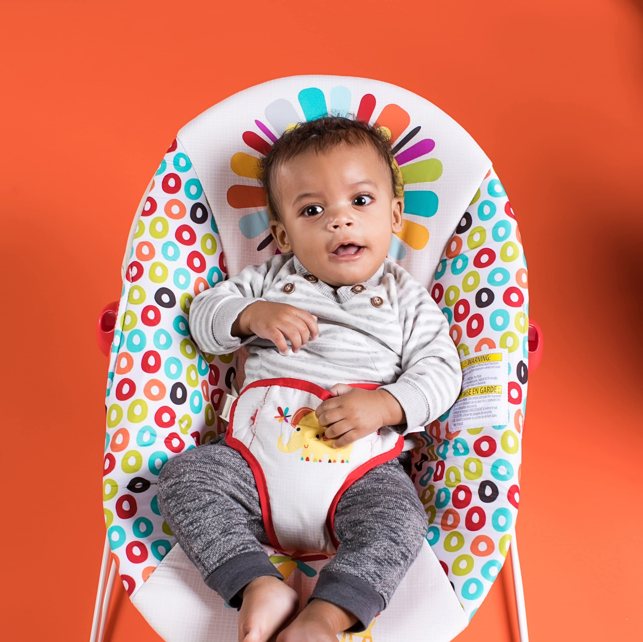 Amazon.com : Bright Starts Portable Baby Bouncer Soothing Vibrations Infant  Seat with Removable-Toy-Bar, 0-6 Months 6-20 lbs (Playful Pinwheels) : Baby
