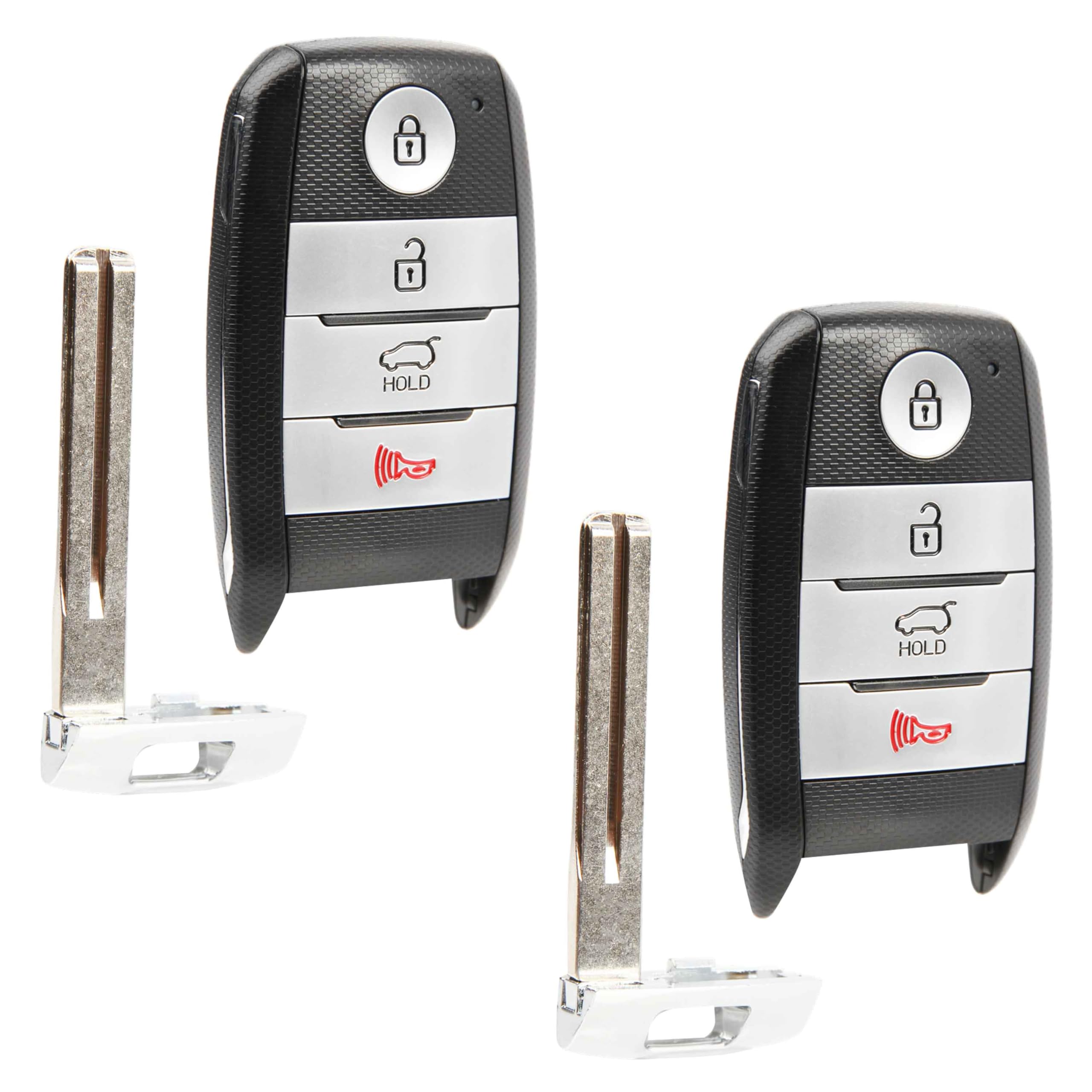 2 telecomandi di ricambio per chiave elettronica SUV a 4 pulsanti per Kia Sportage 2019-2020 (TQ8-FOB-4F08, 95440-D9500)
