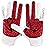 Grip Boost Football Gloves - Peace Stealth 6.0 Boost Plus Sticky Technology - Adult and Youth Football Gloves for Wide Receiver - Men\'s and Boys Sizes (White/Crimson, Youth Medium)