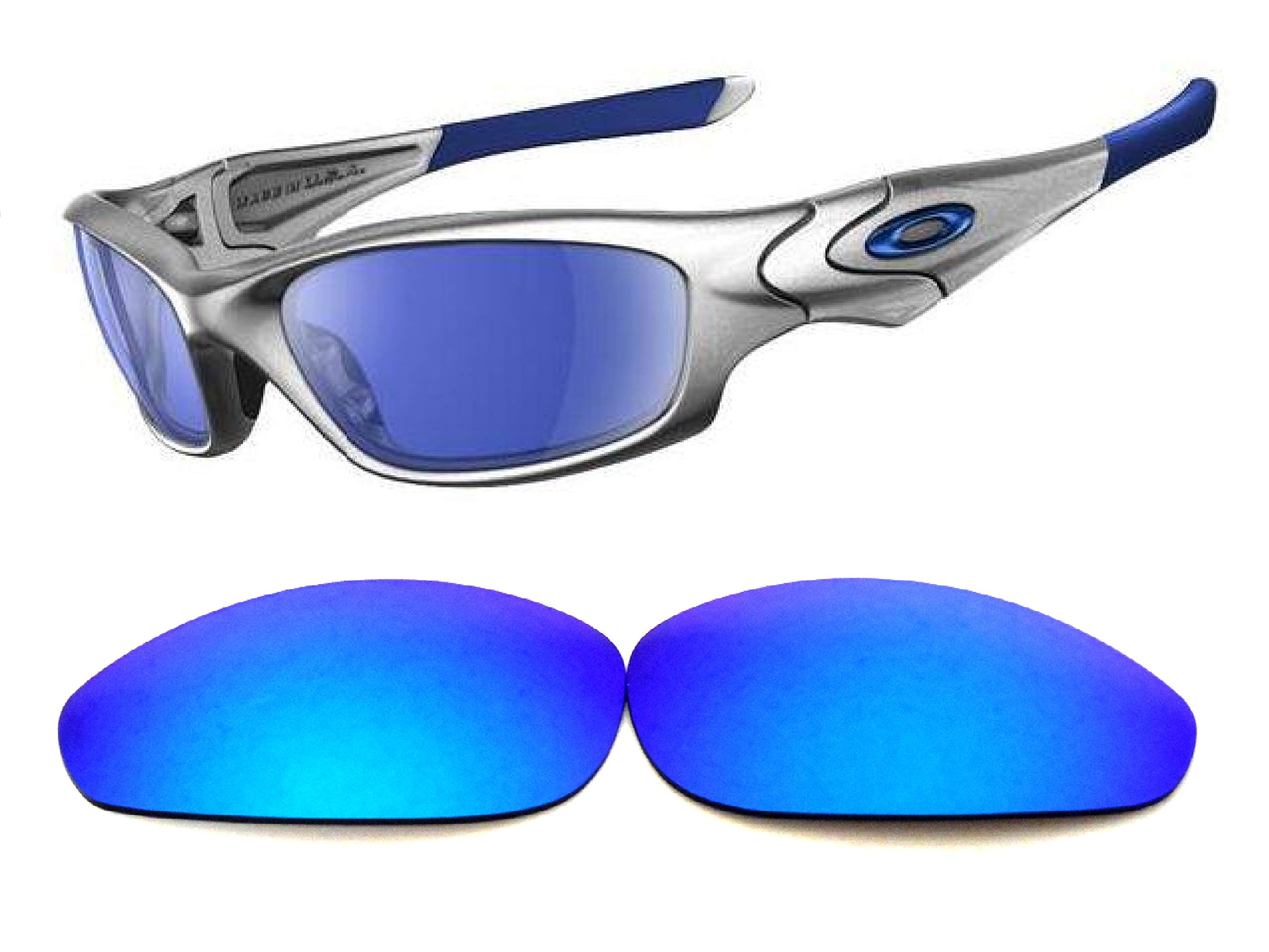 Galaxylense Unisex Blue Galaxy Replacement Lenses For Oakley Straight Jacket (2007) Polarized Color Size: Regular