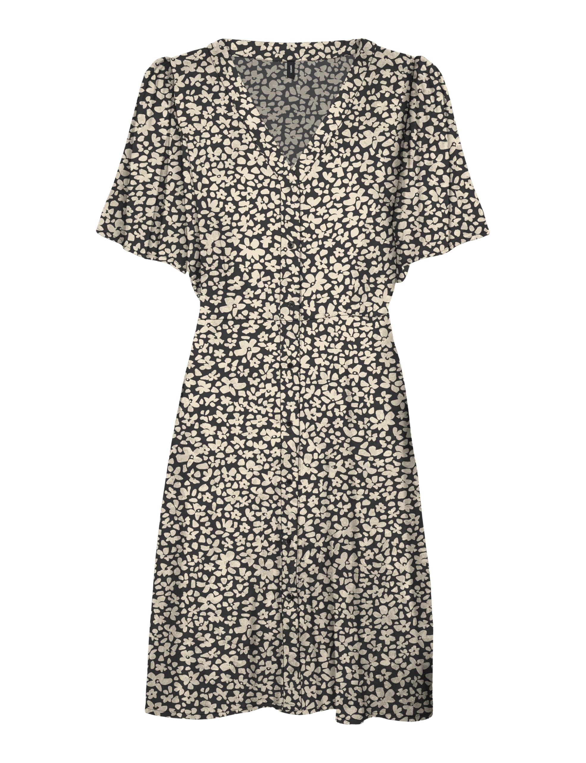 VERO MODA Women's Vmalba SS Short Dress WVN Ga Noos Dress, Black, M
